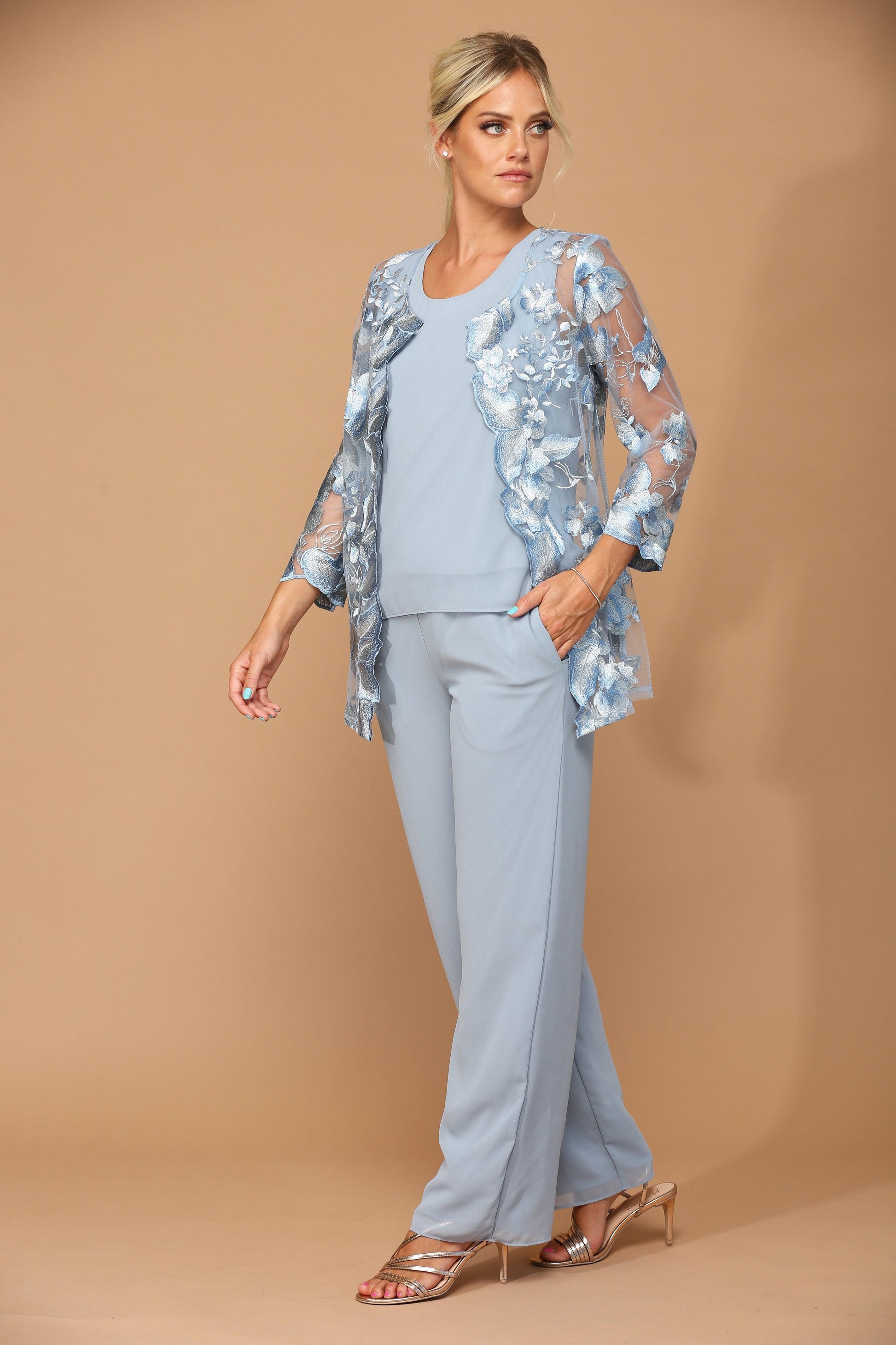 Eva Fashion EV3426 Dusty Blue S Sale - TrendAura