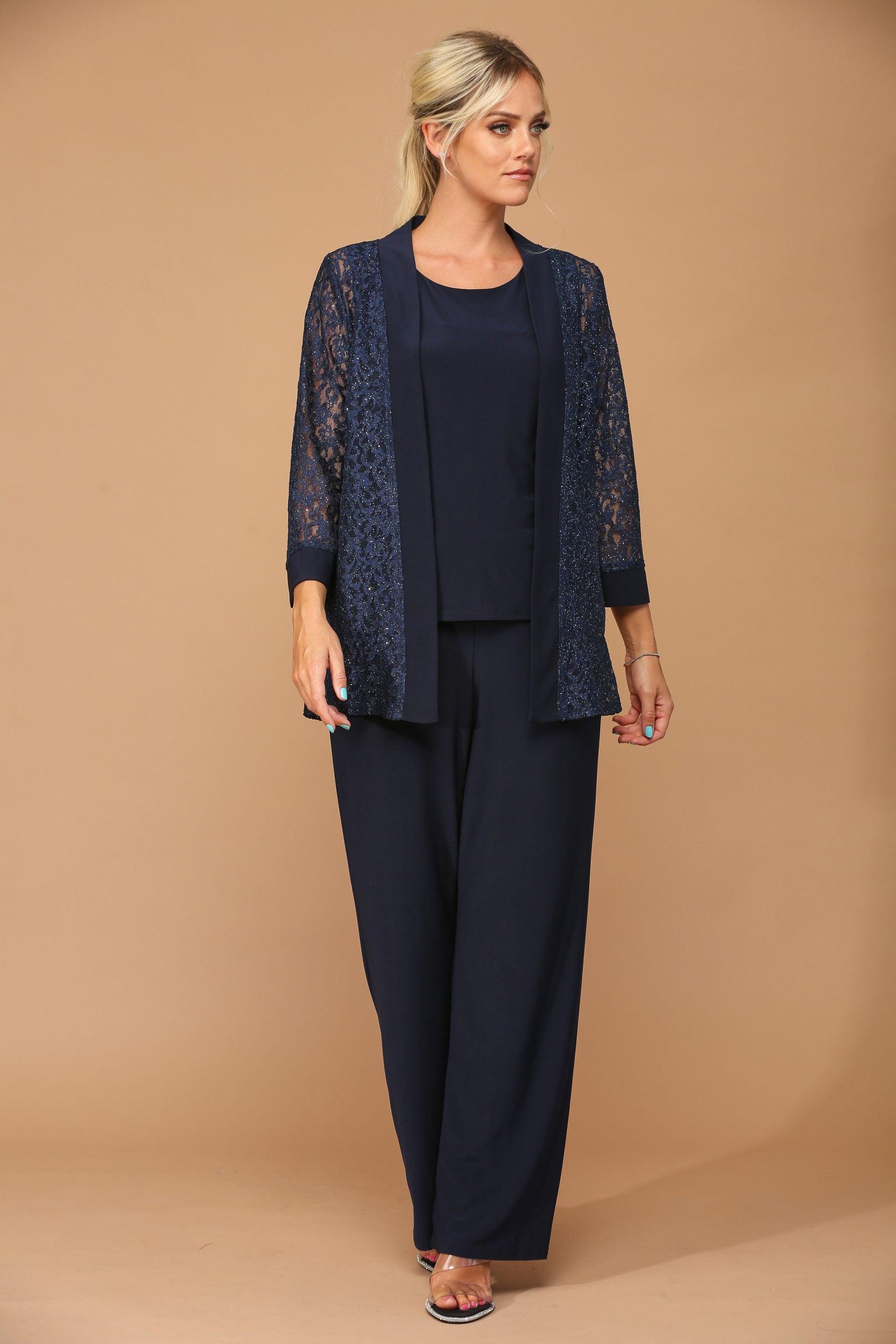 Eva Fashion EV3455 Navy 2XL Sale - TrendAura