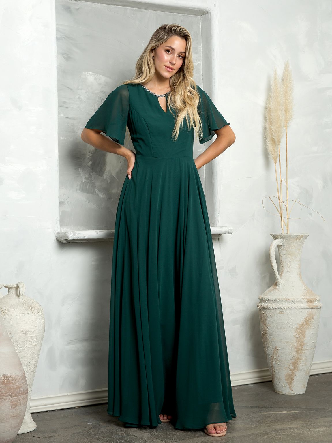 Eva Fashion 3468 Long Beaded Mother of the Bride Formal Dress