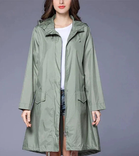 Yamina-Pink | Women's Fine Hooded Parka — Simplicity & Elegance in Daily Life