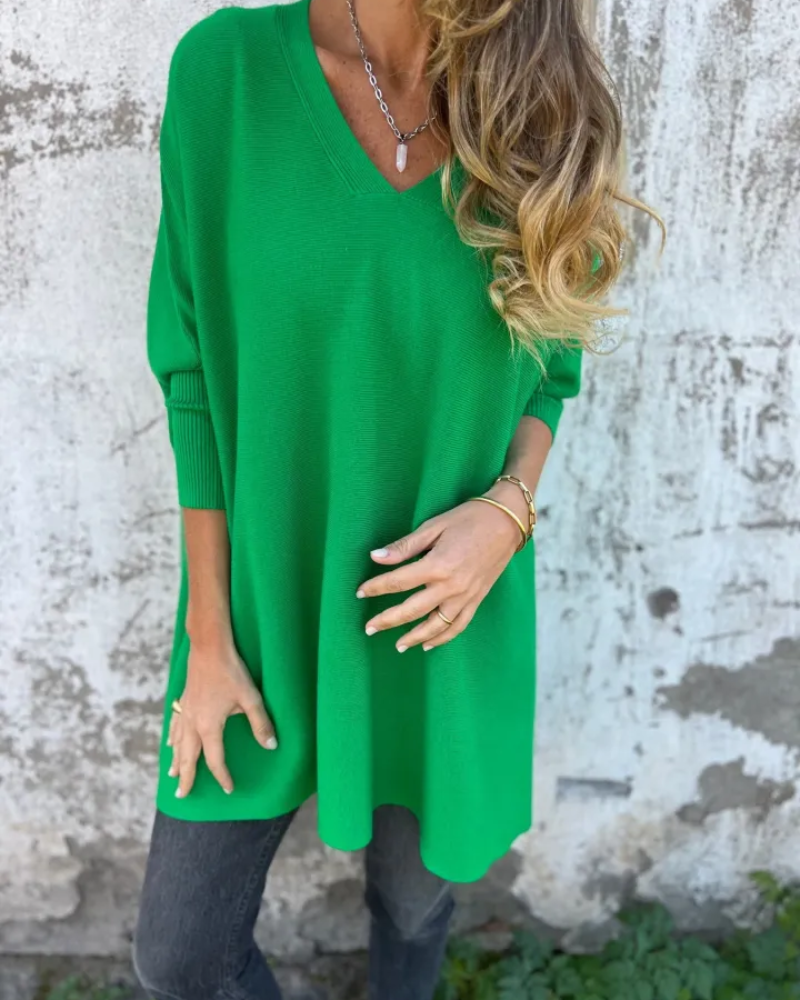 Women's Knitted Top with Boho Style and Loose Fit