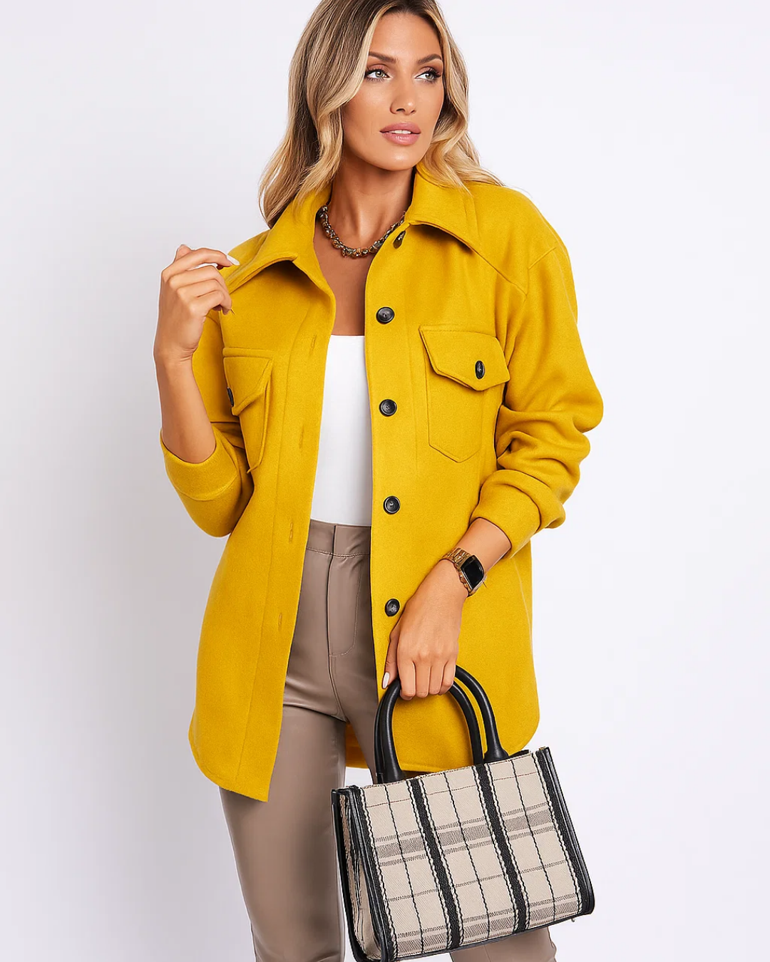 Women's Casual Overshirt Jacket