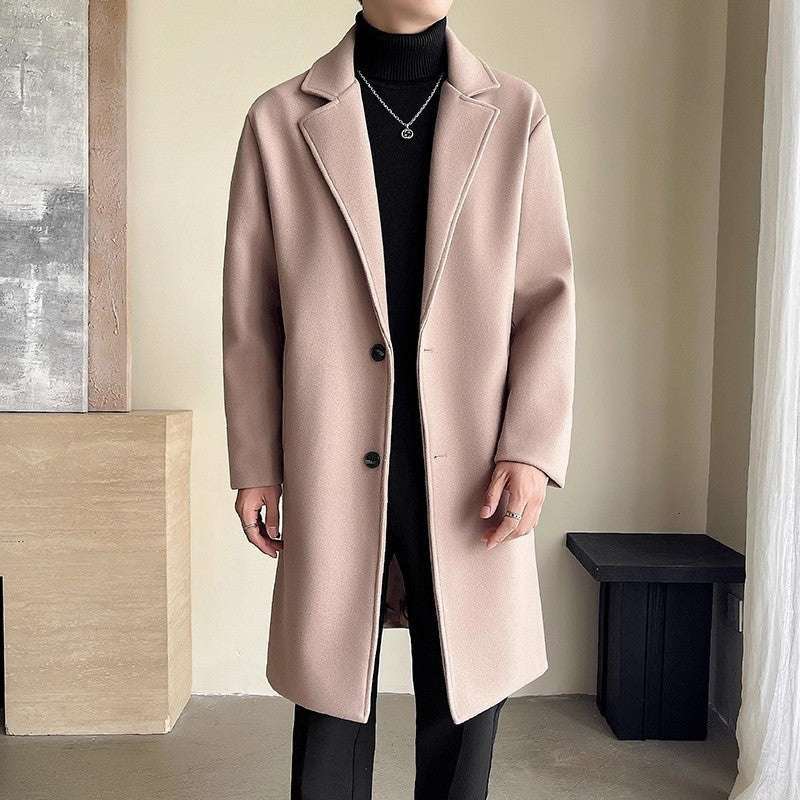 Adrian Men's Elegant Wool Winter Coat With Classic Cut Warmth And Lapels For Stylish Professionals