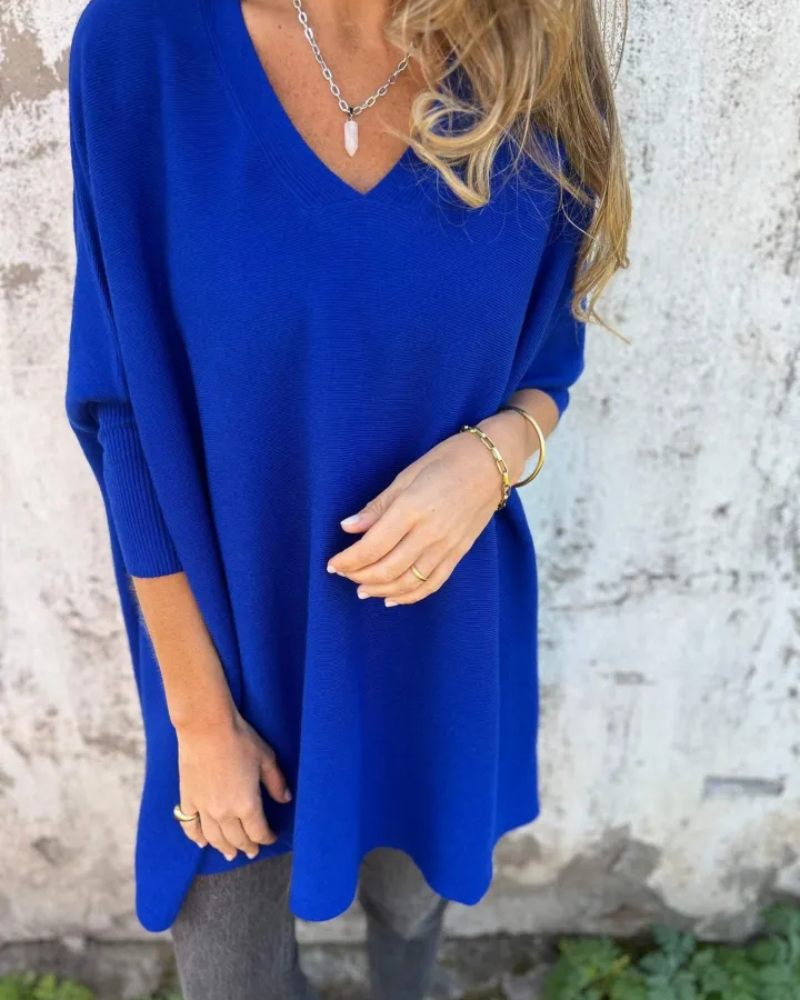 Women's Boho Knitted Top with Open Stitch Design and Relaxed Fit