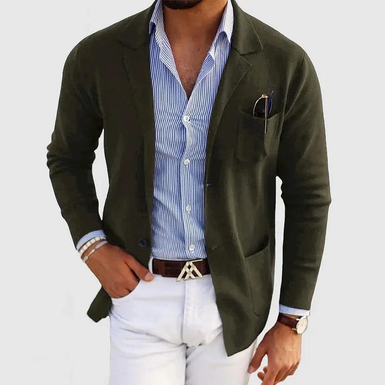 Jacob Men Formal Slim Fit Blazer by TrendAura Modern Tailored Blue Blazer for Business and Formal Wear