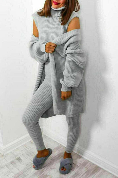 Women's 3-piece knit loungewear