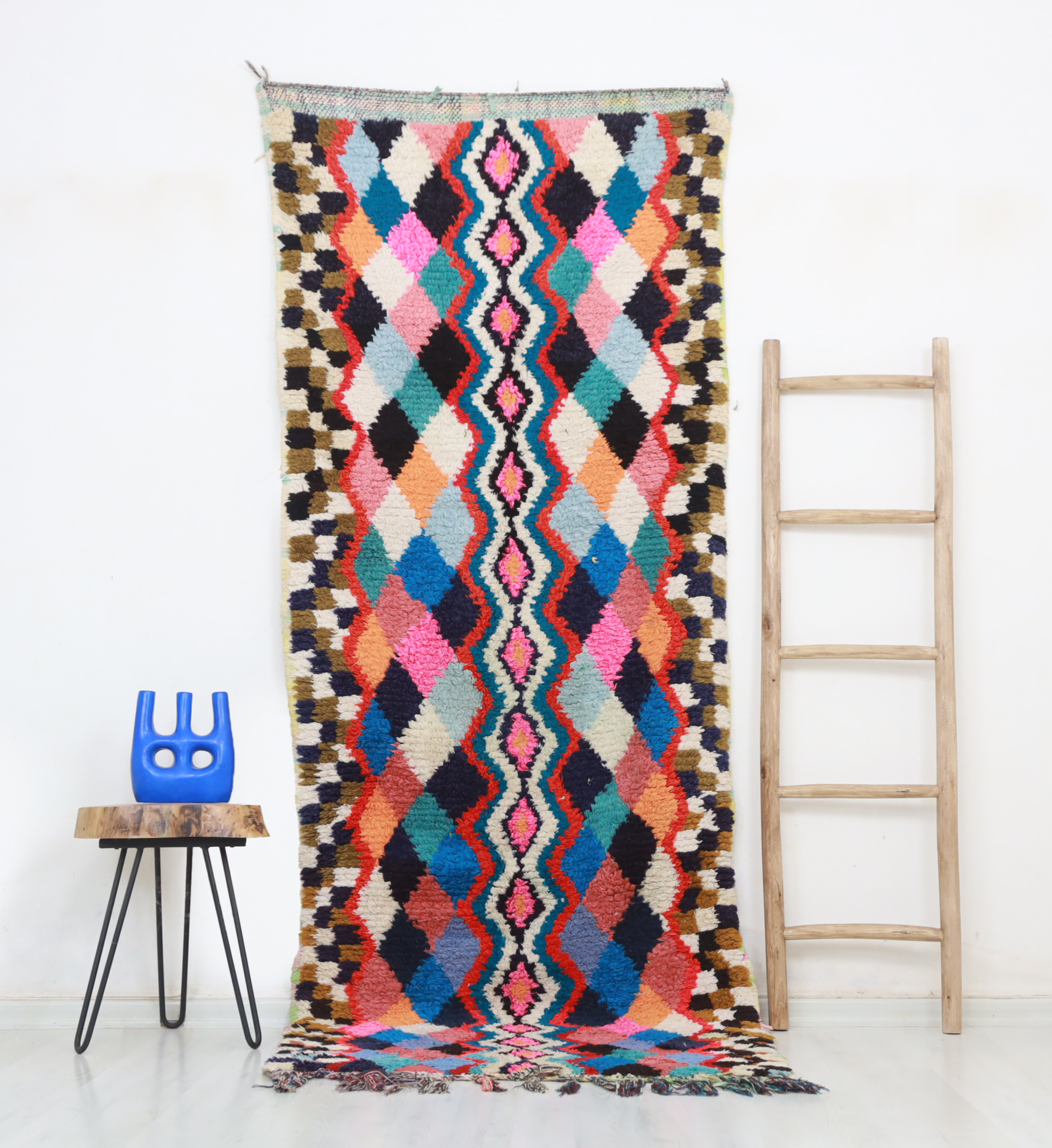 Ahaszi  Moroccan Rug 3'3" x 8'9" - TrendAura