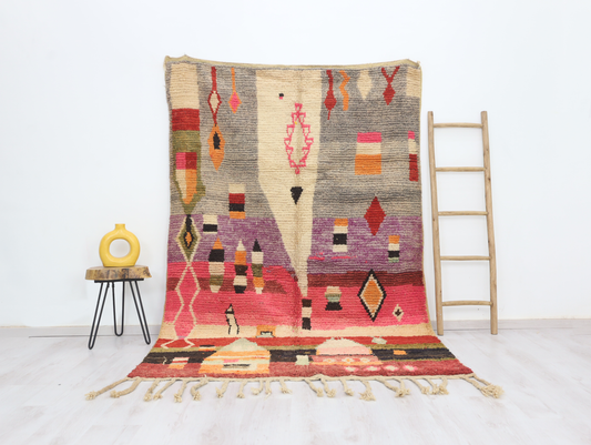 Asefra Moroccan Rug 5'6" x 9'2" - TrendAura