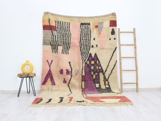 Ghumara Moroccan Rug 5'5" x 8'8" - TrendAura