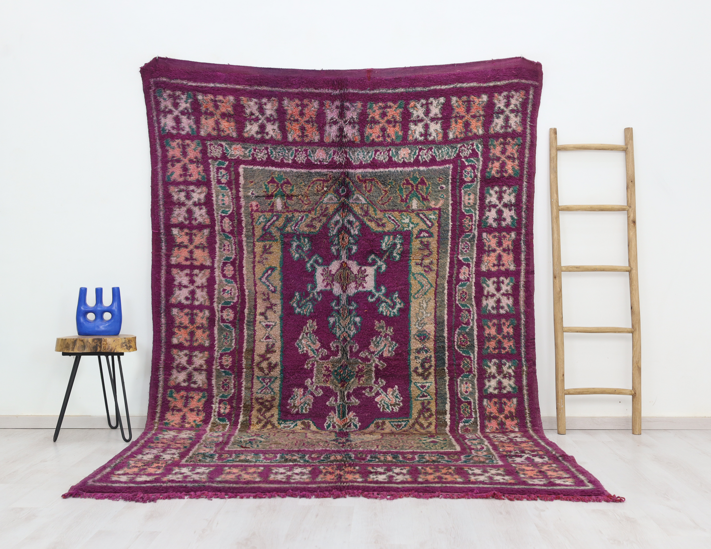 Tifuklin Vintage Moroccan Rug 6'2" x9'5" - TrendAura