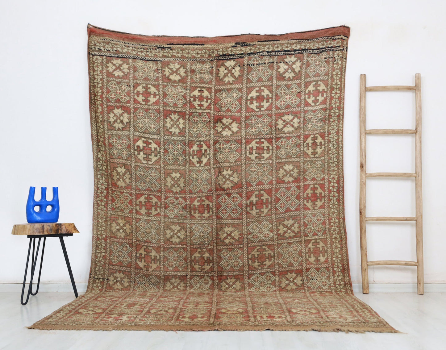 Qazia Vintage Moroccan Rug  5'9" x 9'6" - TrendAura