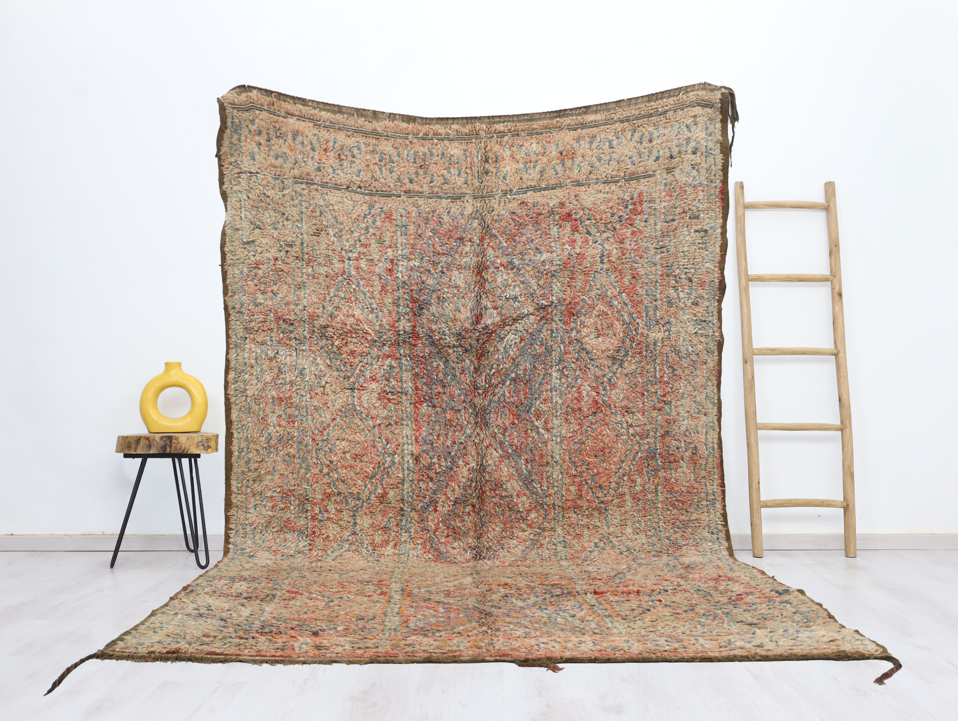 Amurak Vintage Moroccan Rug 6'9" x11'5" - TrendAura