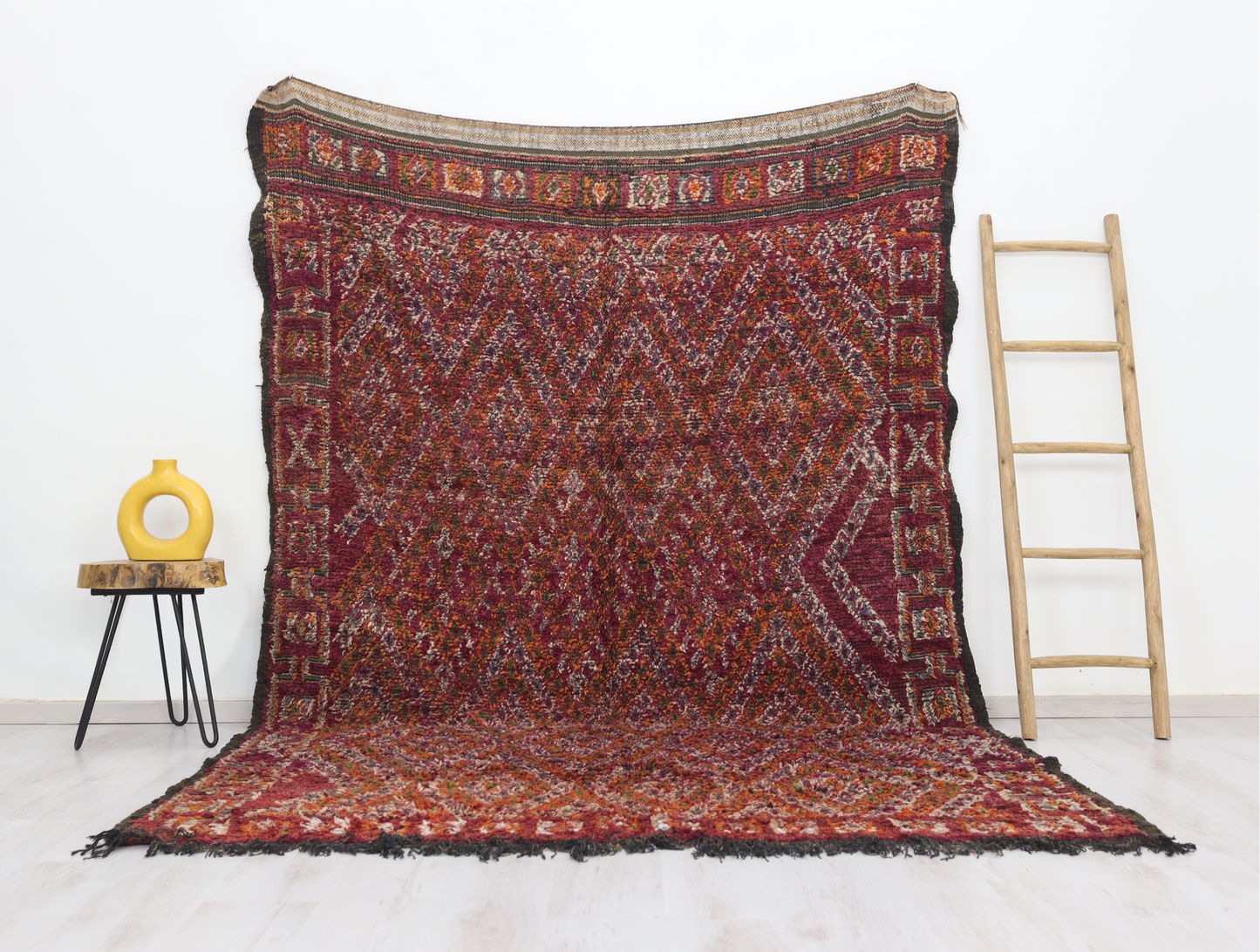 Afuray Vintage Moroccan Rug  6'9" x 9'6" - TrendAura