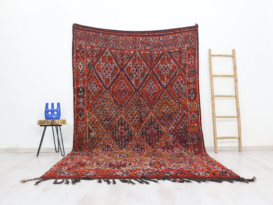 Amellalun Vintage Moroccan Rug  6'1" x 10'3" - TrendAura
