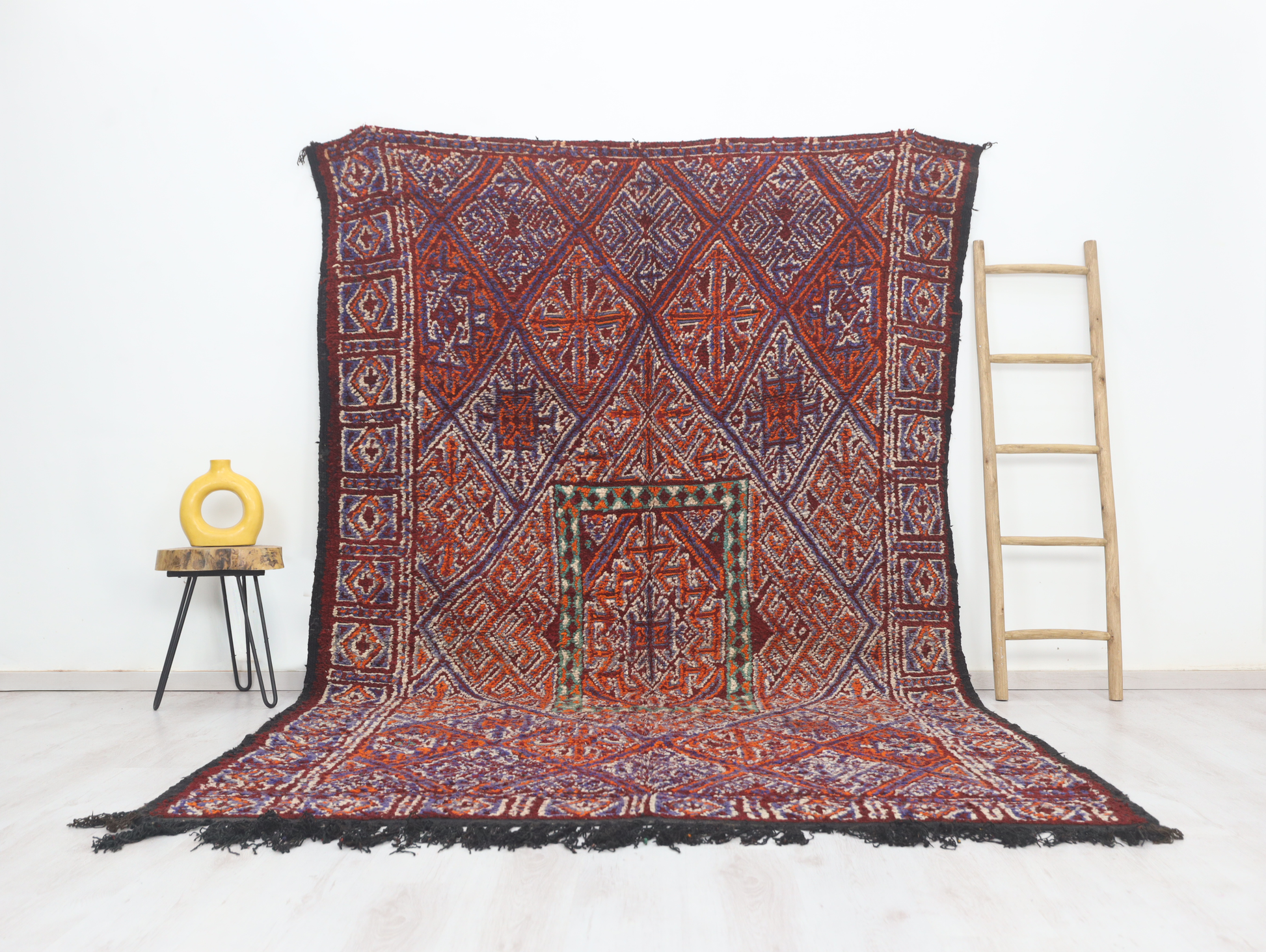 Tadrest Vintage Moroccan Rug  6'8" x 10'6" - TrendAura