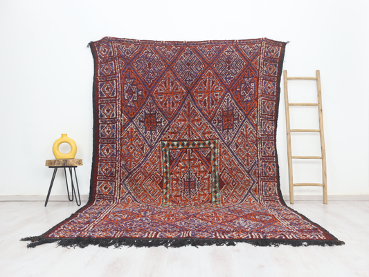 Tadrest Vintage Moroccan Rug  6'8" x 10'6" - TrendAura