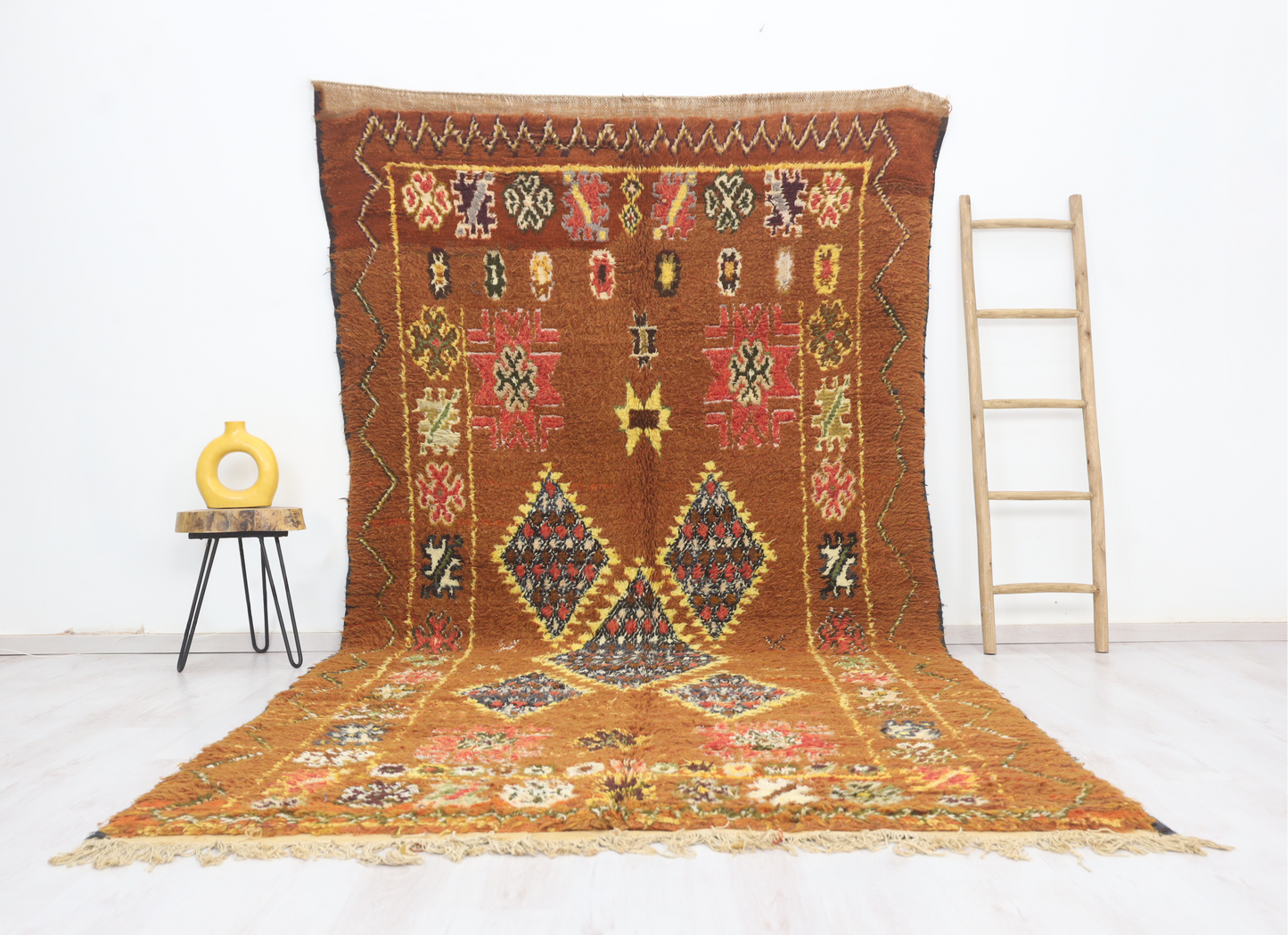 Aghraw Vintage Moroccan Rug  6'1" x 12'0" - TrendAura