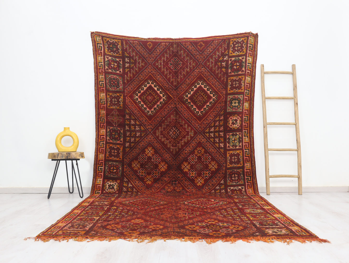 Aserdas Vintage Moroccan Rug  6'1" x 11'5" - TrendAura
