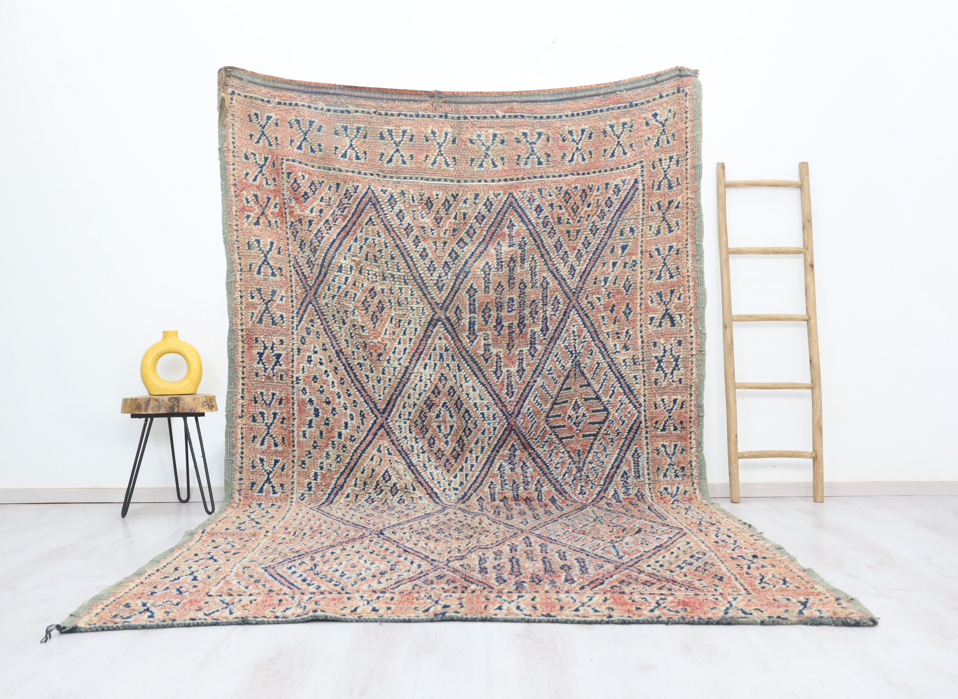 Tillelt Vintage Moroccan Rug  6'7" x 11'2" - TrendAura