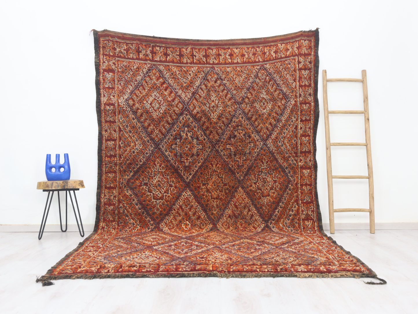 Tifral Vintage Moroccan Rug  6'8" x 10'2" - TrendAura