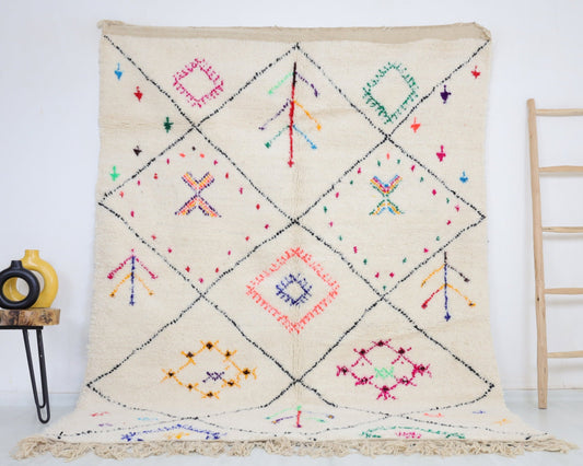 Baiya Beni Ourain Rug 6'3" x 8'0" - TrendAura