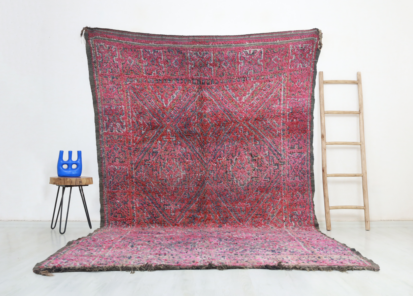Tafruqt Vintage Moroccan Rug  6'8" x11'2" - TrendAura