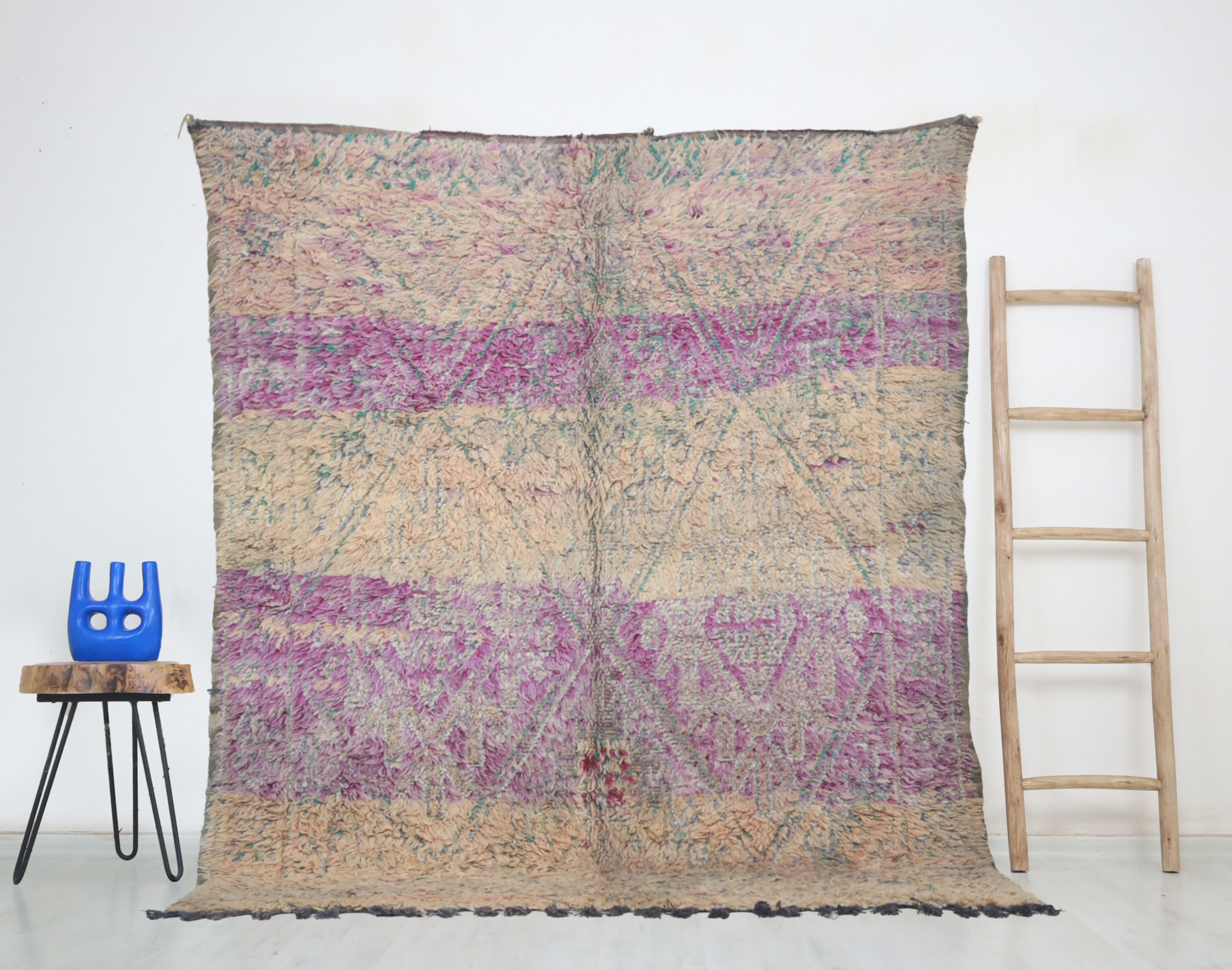 Cilyan Vintage Moroccan Rug  5'9" x7'2" - TrendAura