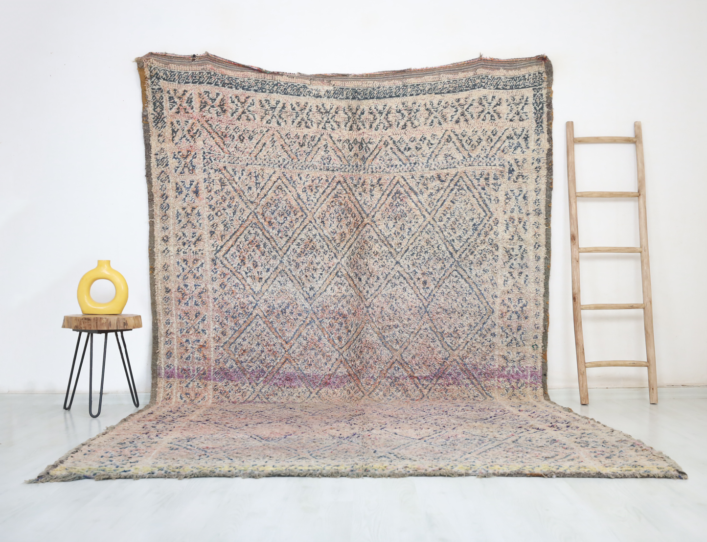 Tihya Vintage Moroccan Rug  7'1" x11'5" - TrendAura