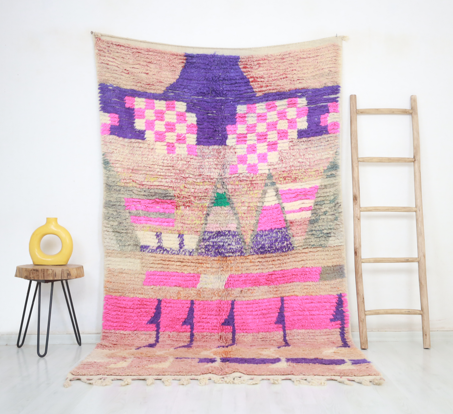 Maslay  Moroccan Rug 4'8" x 8'5" - TrendAura