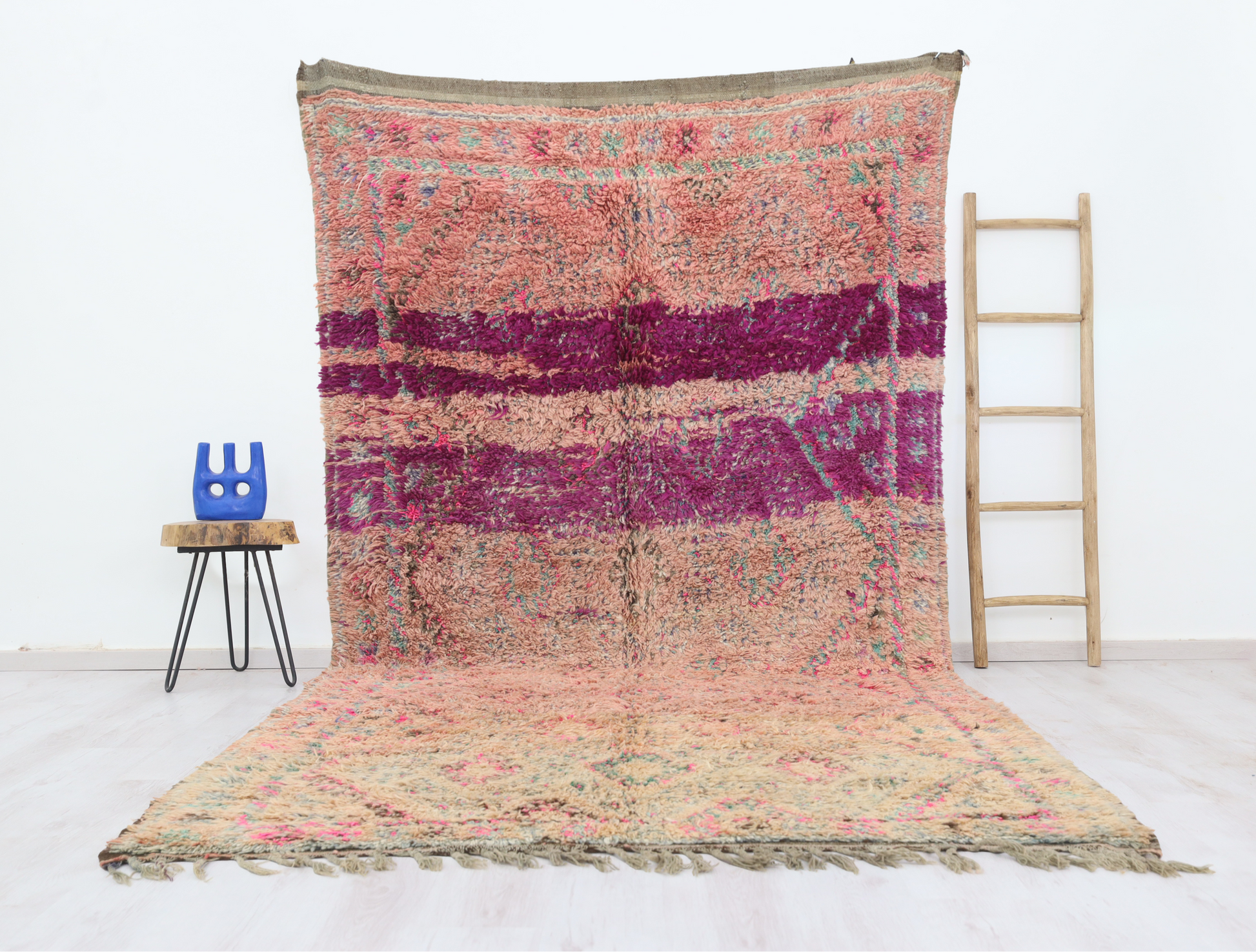 Idhilen Vintage Moroccan Rug  6'0" x11'6" - TrendAura