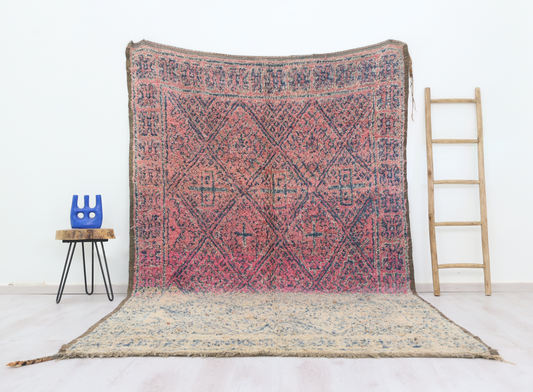 Imawen Vintage Moroccan Rug  6'5" x10'9" - TrendAura