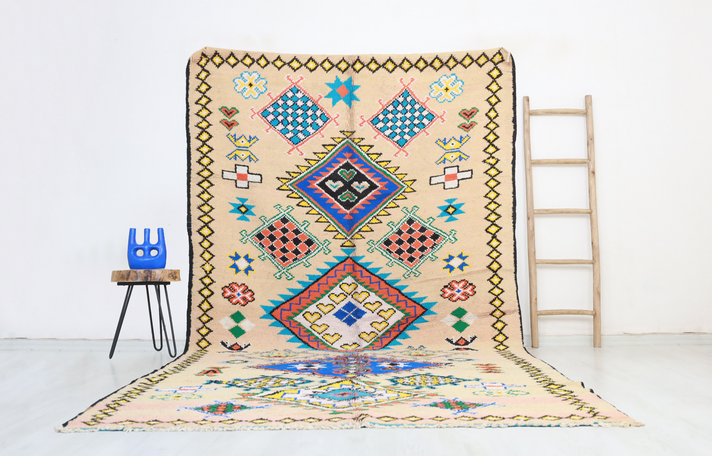 Cilyan Vintage Moroccan Rug  6'3" x12'1" - TrendAura