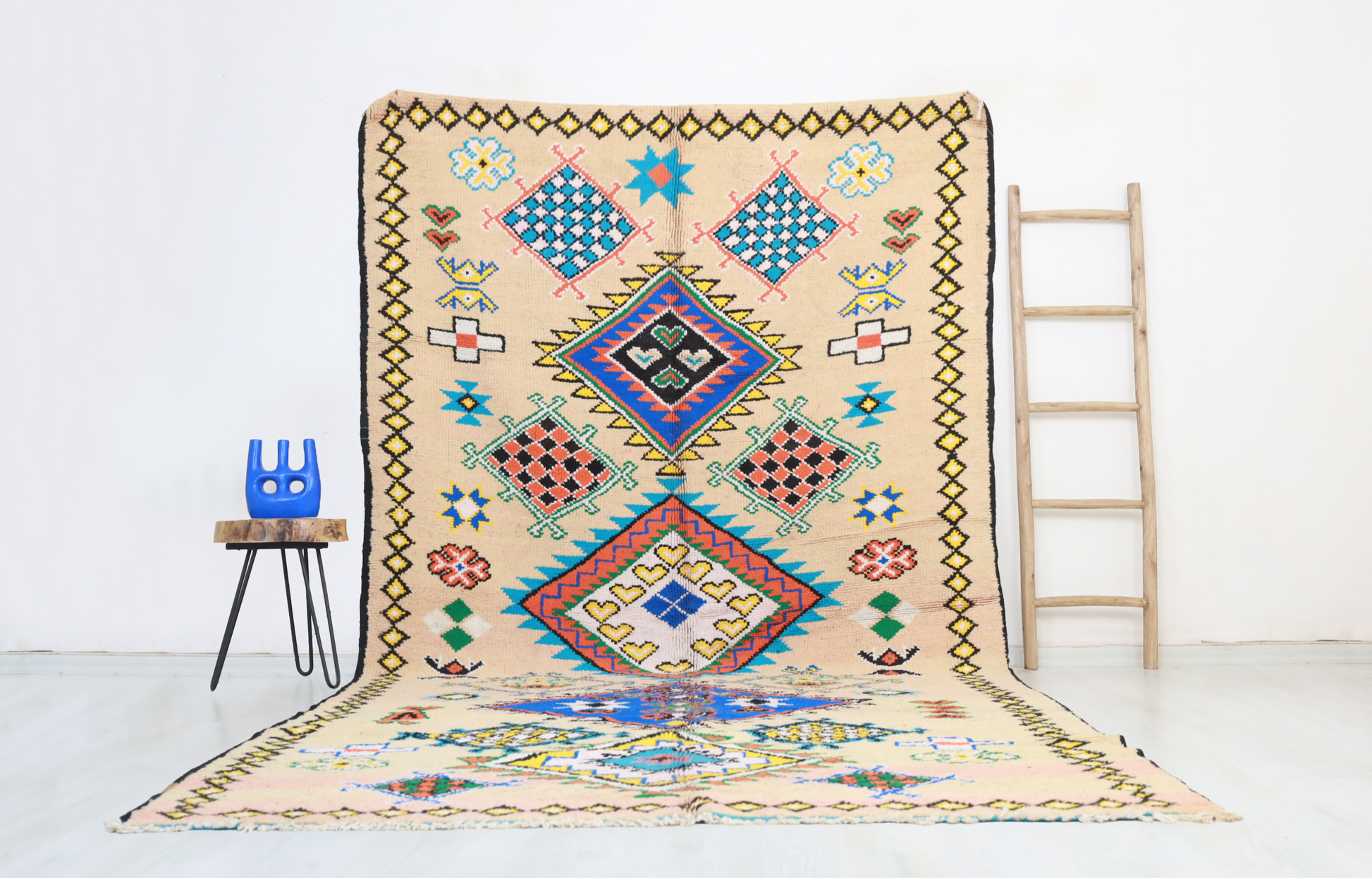 Cilyan Vintage Moroccan Rug  6'3" x12'1" - TrendAura
