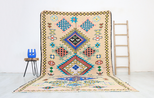 Cilyan Vintage Moroccan Rug  6'3" x12'1" - TrendAura