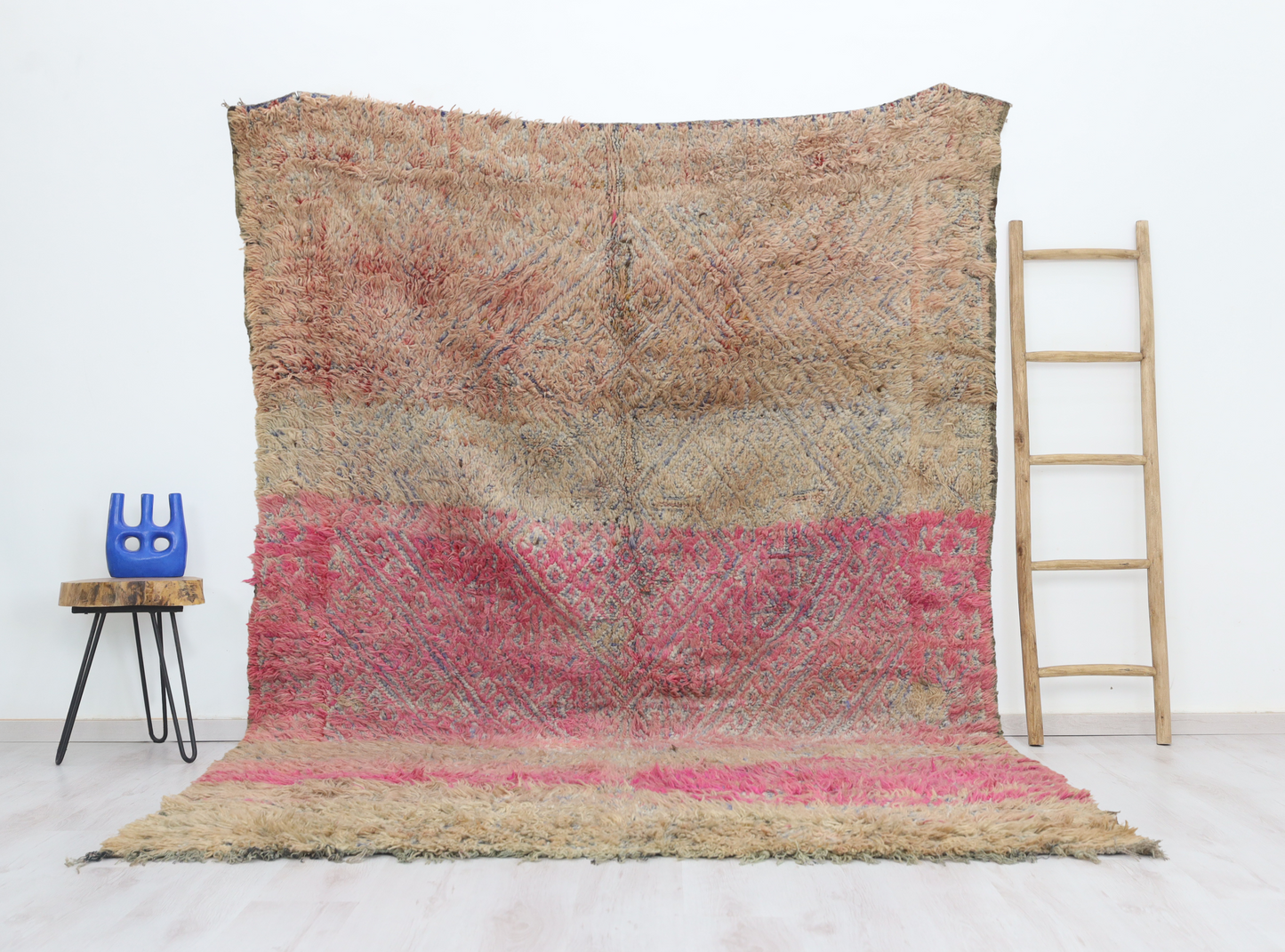 Taymut Vintage Moroccan Rug 6'6" x9'8" - TrendAura