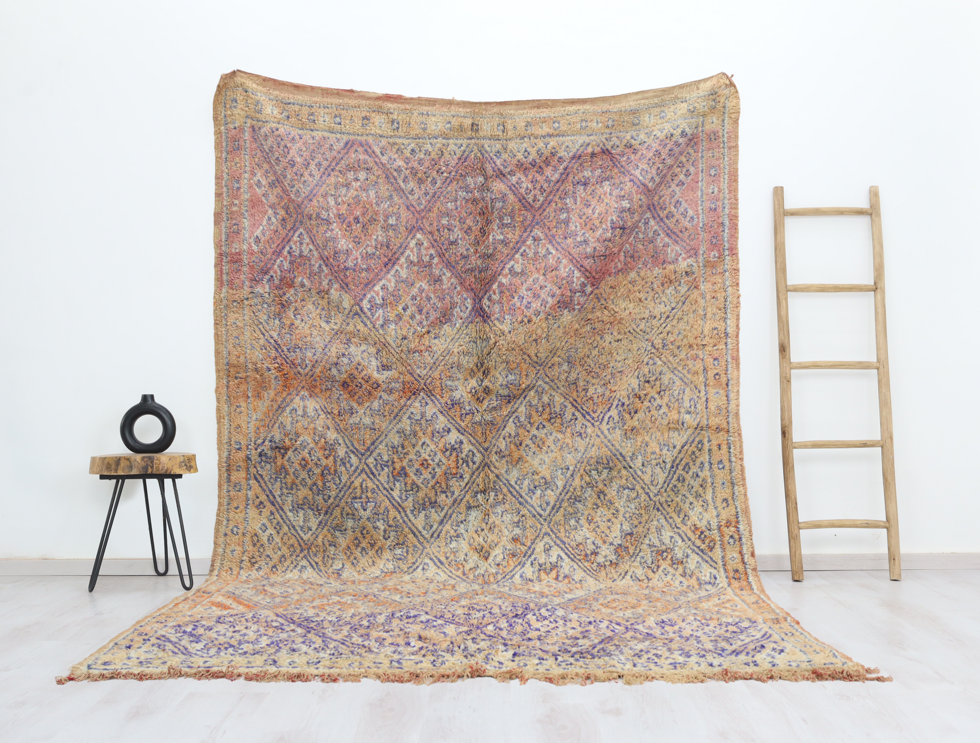 Tirni Vintage Moroccan Rug 6'4" x10'0" - TrendAura
