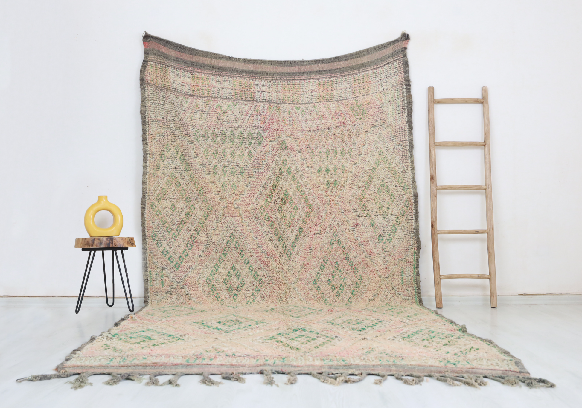 Tacfarinas Vintage Moroccan Rug  6'2" x11'8" - TrendAura