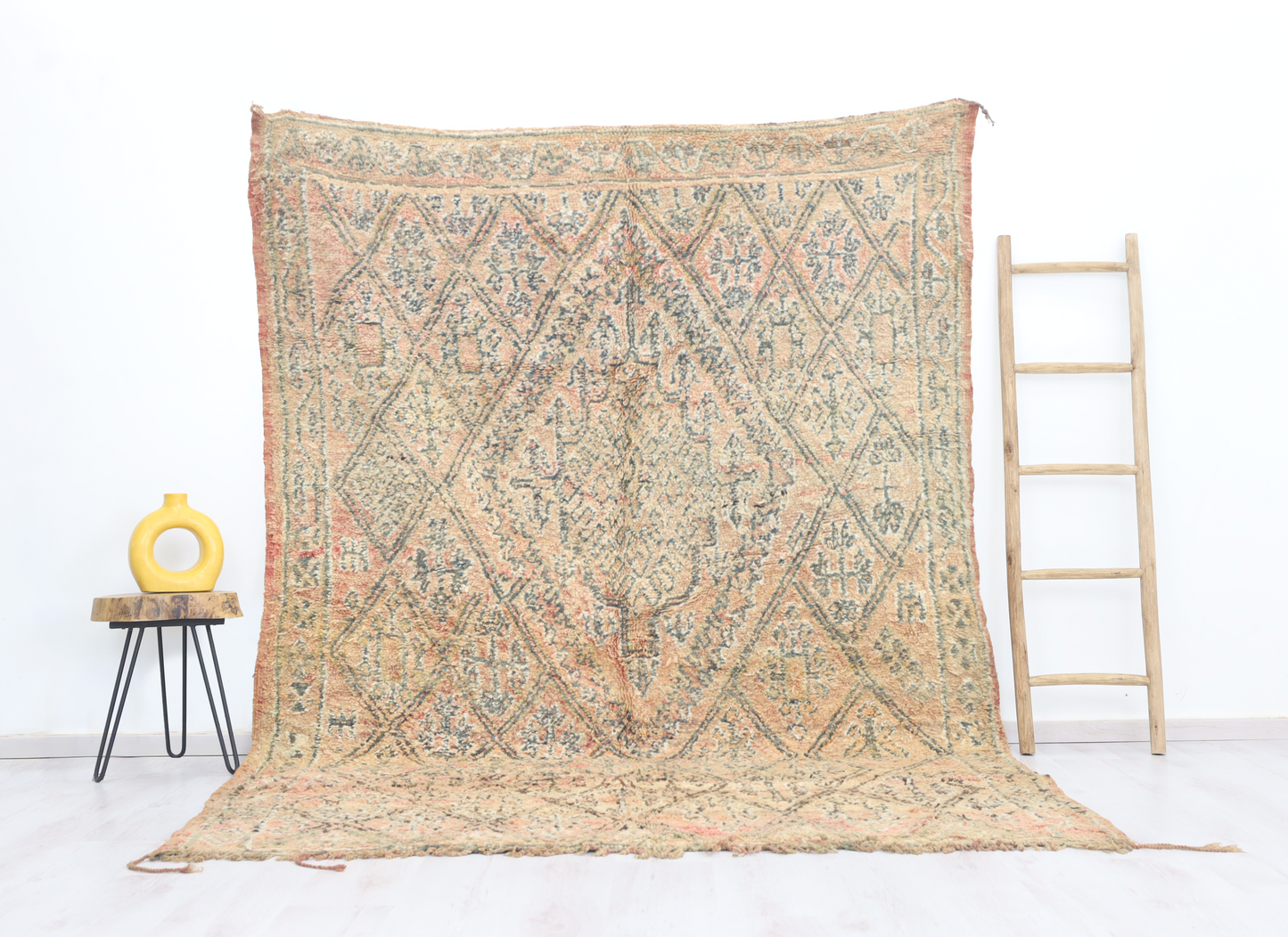 Tifrar Vintage Moroccan Rug 6'6" x9'4" - TrendAura