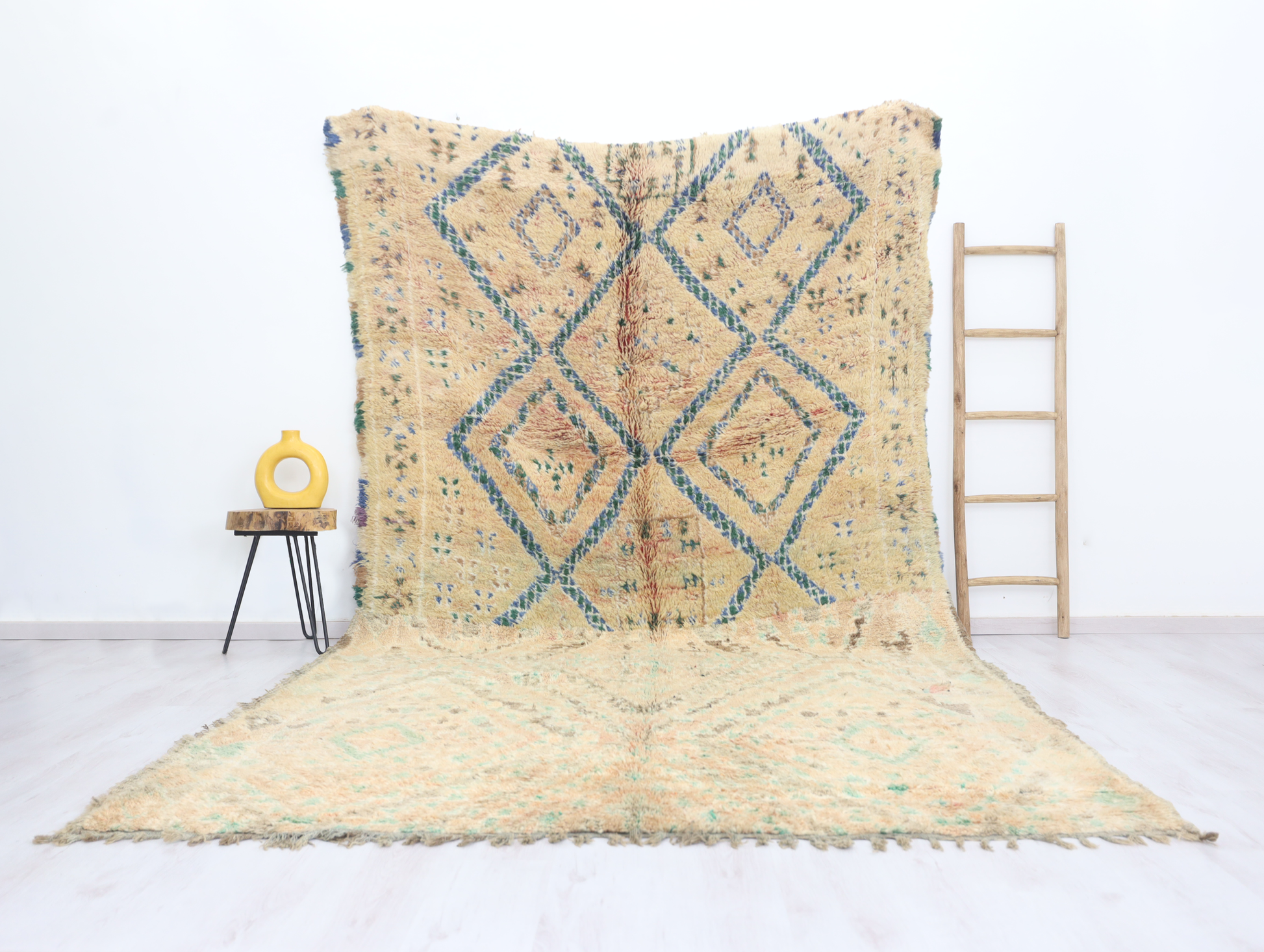 Hizal Vintage Moroccan Rug 6'6" x12'1" - TrendAura