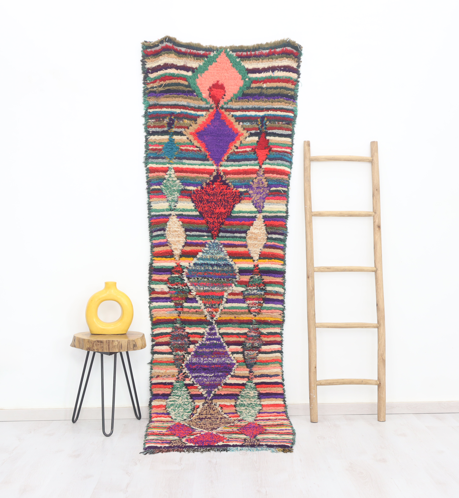 Kella  Moroccan Rug 2'6" x 8'2" - TrendAura