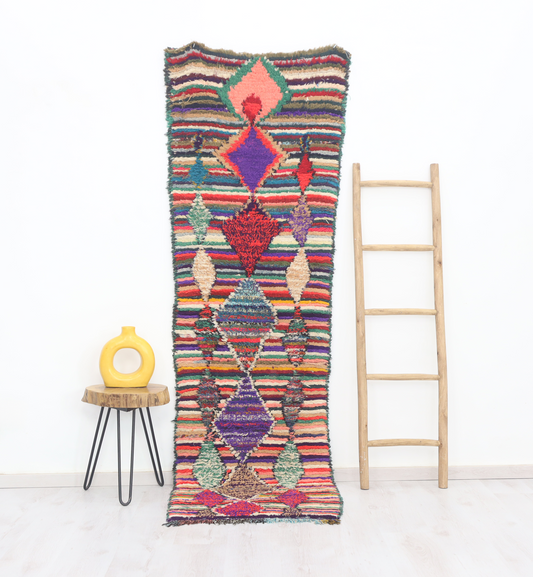 Kella  Moroccan Rug 2'6" x 8'2" - TrendAura