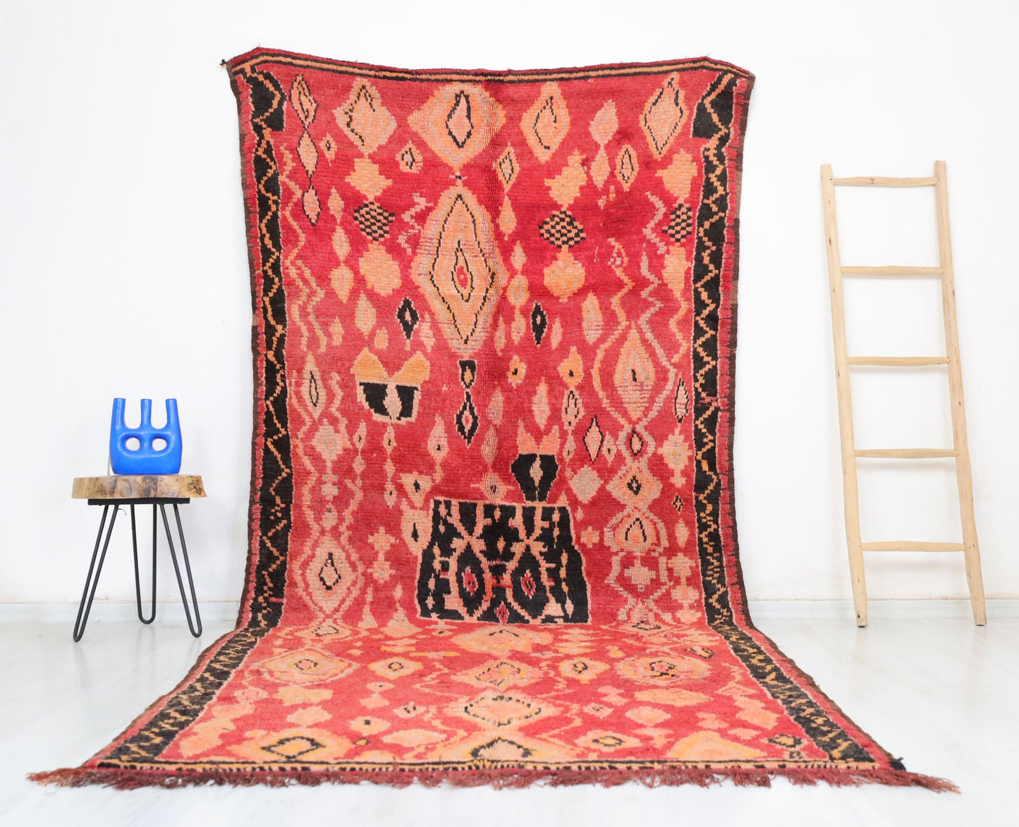Damia Vintage Moroccan Rug  5'4" x 11'5" - TrendAura