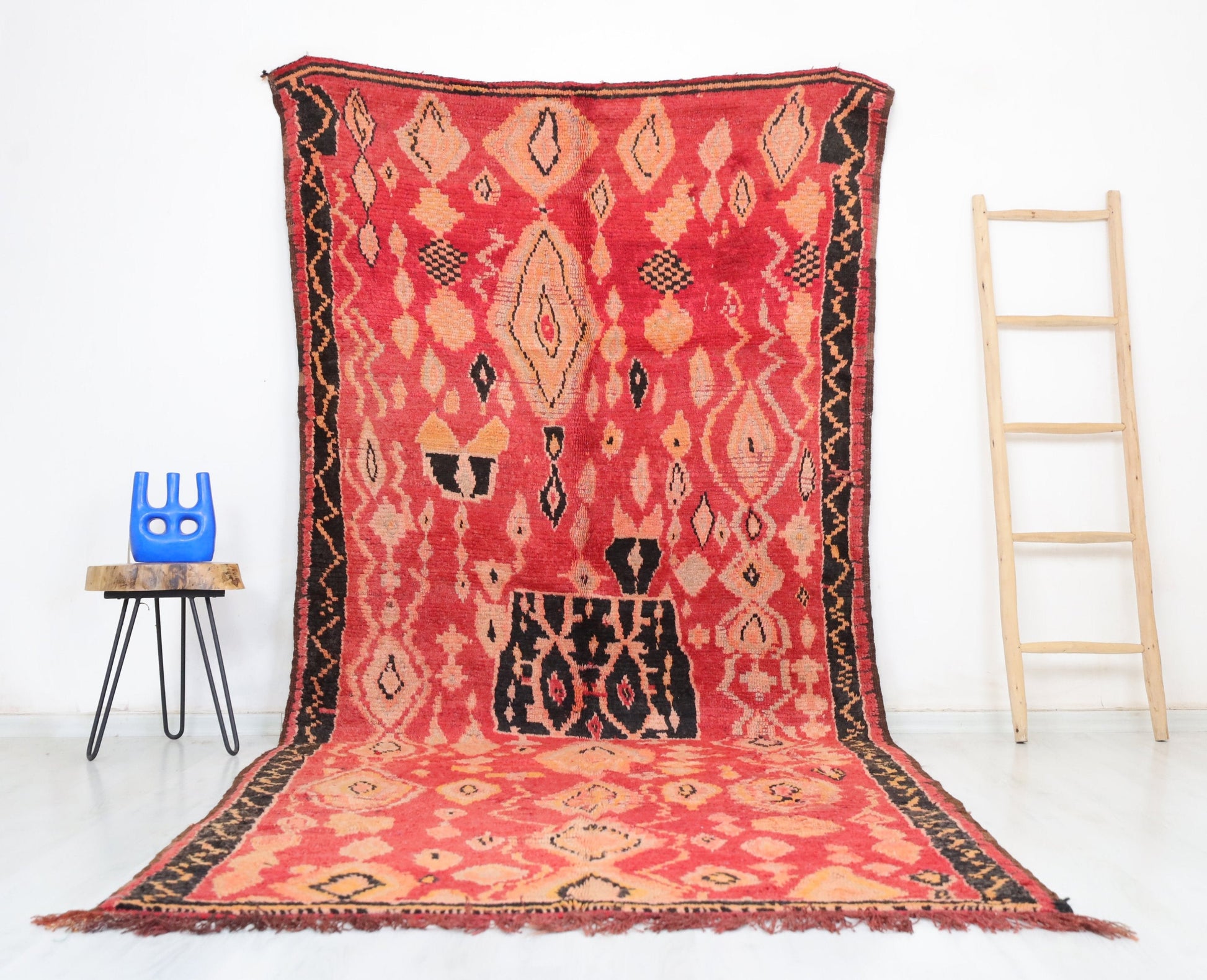 Damia Vintage Moroccan Rug  5'4" x 11'5" - TrendAura
