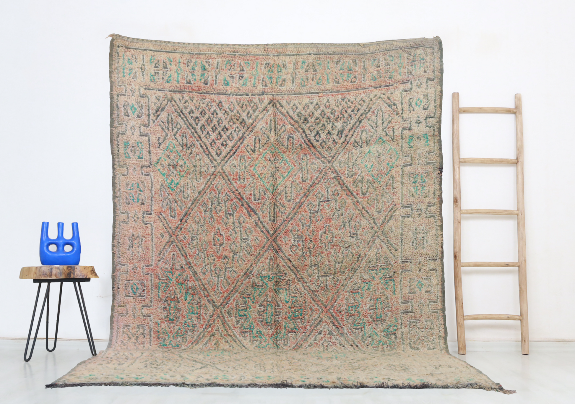 Ider Vintage Moroccan Rug  6'3" x9'2" - TrendAura