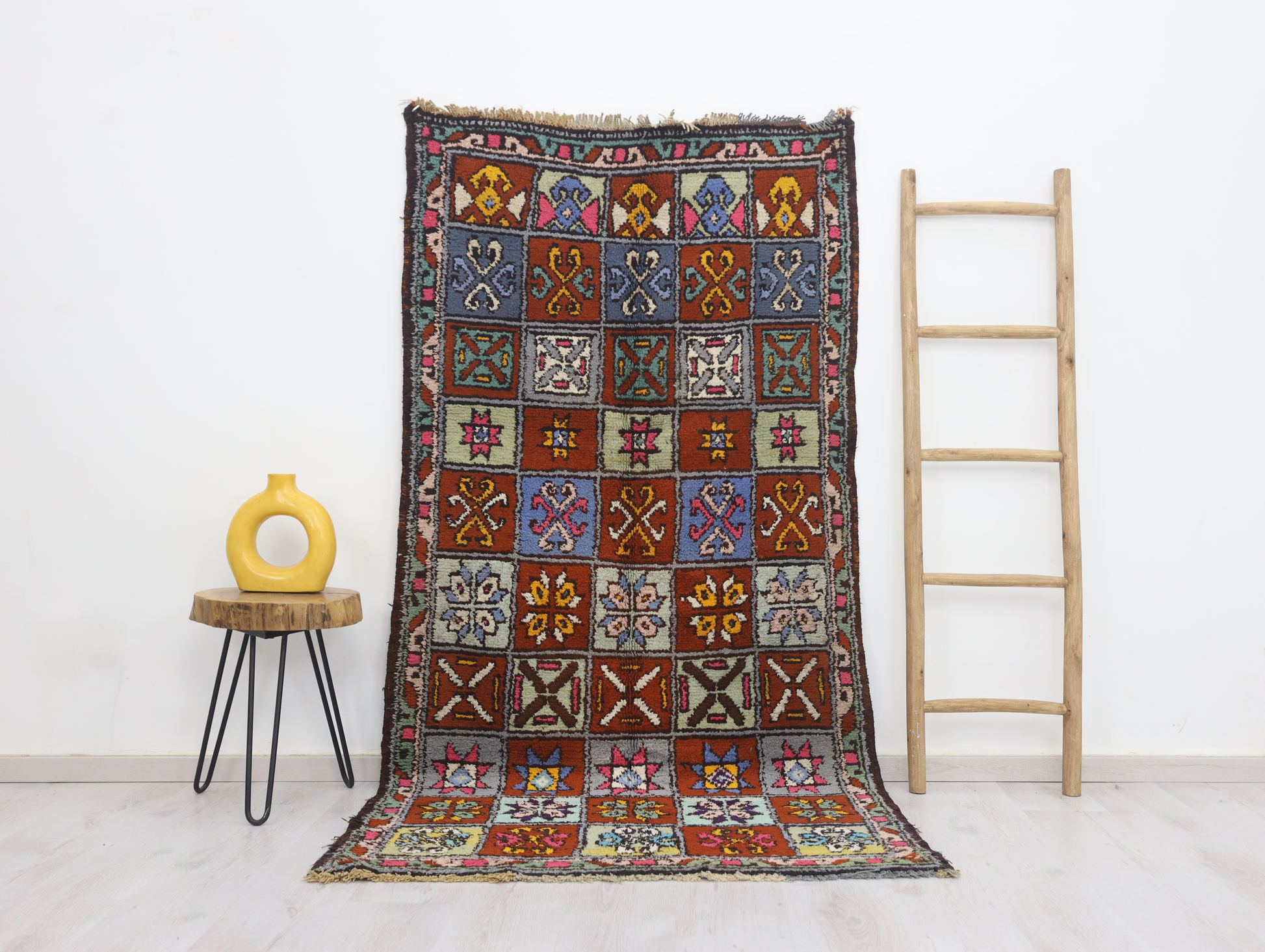 Aslay  Moroccan Rug 3'6" x 7'3" - TrendAura