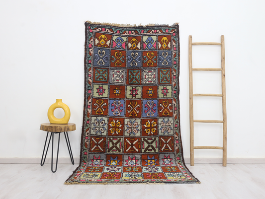 Aslay  Moroccan Rug 3'6" x 7'3" - TrendAura