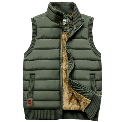 Levi Fleece Bodywarmer For Men Premium Insulated Quilted Vest Warm Winter Outerwear