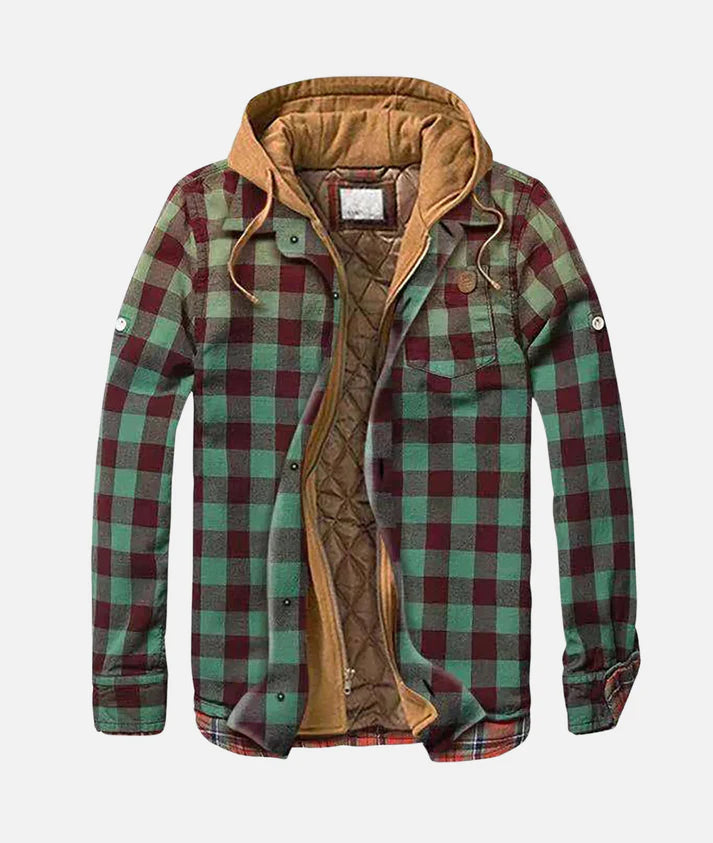 Men's Plaid Shirt Jacket For Everyday Warmth And Layering Comfort With Soft Inner Lining