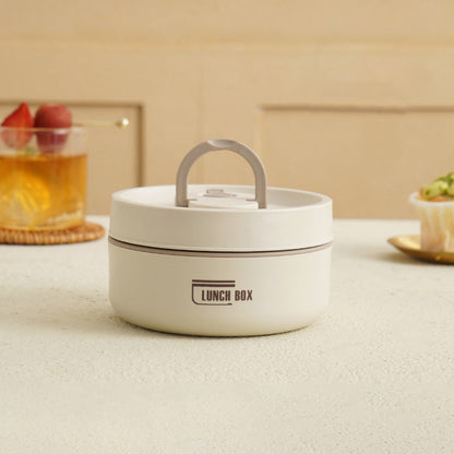 Insulated Stainless Steel Lunch Box Keeps Meals Hot For Hours Leak Proof Design For Students And Professionals