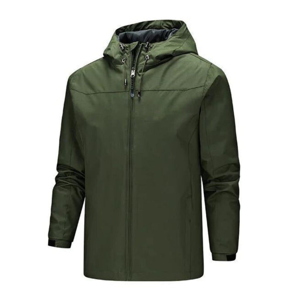 Men's Waterproof Hooded Jacket With Insulated Lining For Warmth And Dryness Ideal For Commuters And Outdoor Enthusiasts